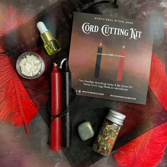 Cord Cutting spell kit - release letting go ritual kit by Hex & Harvest Co. apothecary