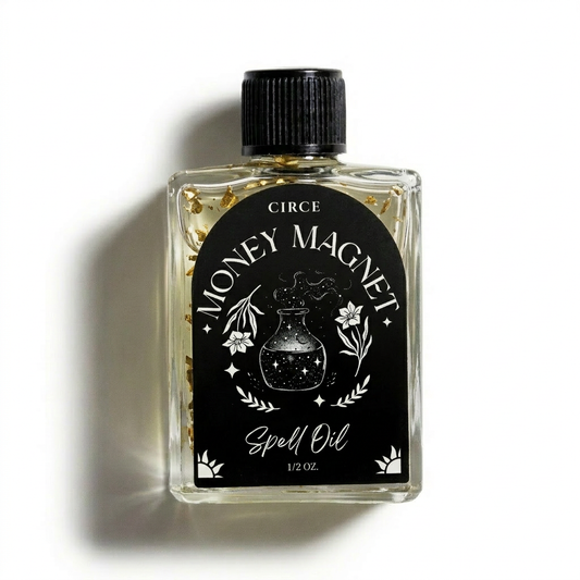Money Magnet spell oil 1/2 oz - prosperity abundance ritual oil by Hex & Harvest Co. apothecary