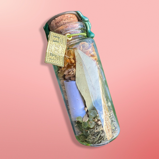 Money Spell Jar - abundance prosperity ritual jar by Hex & Harvest Co. apothecary
