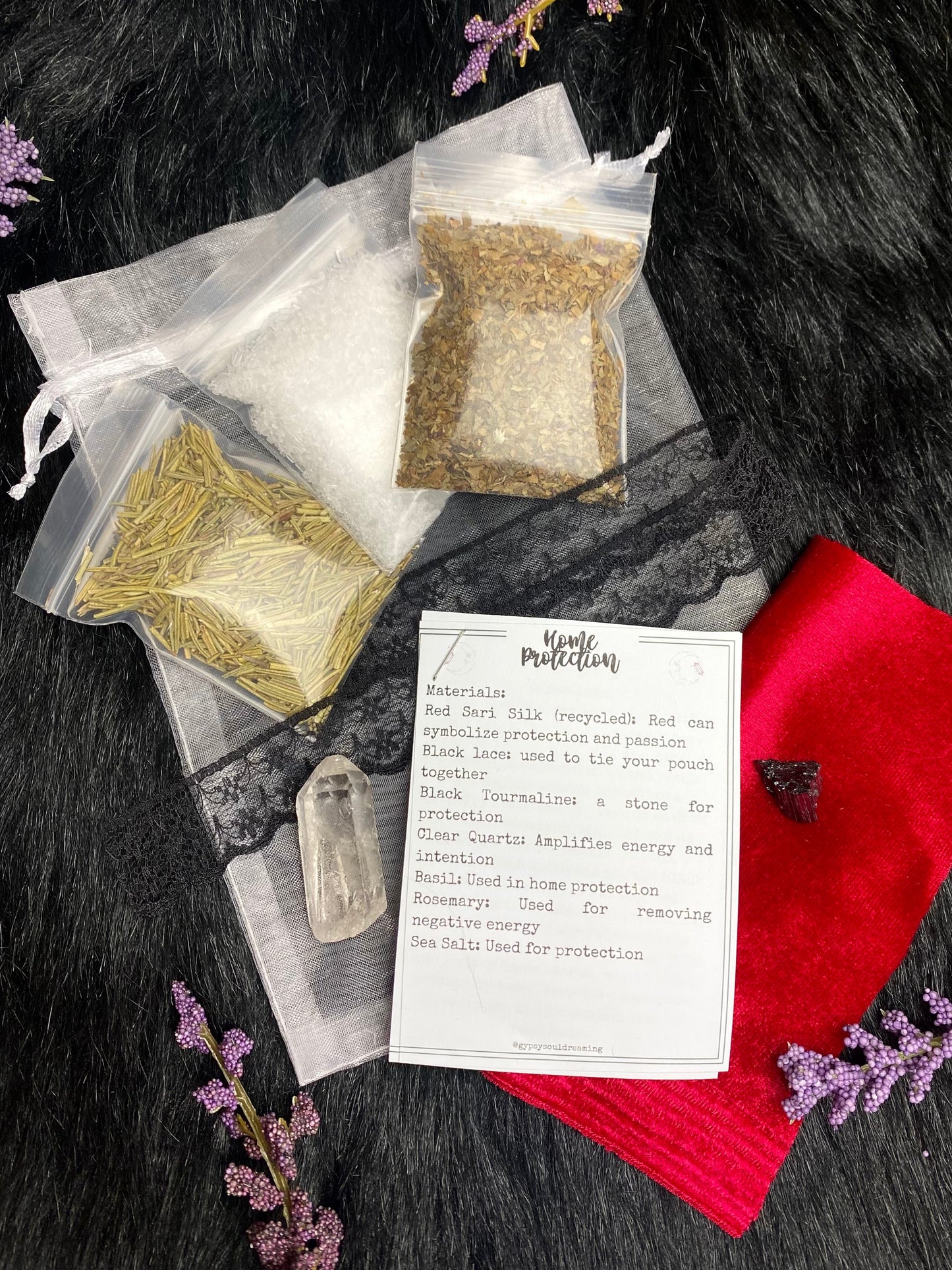 Home Protection spell kit - house cleansing warding ritual by Hex & Harvest Co. apothecary